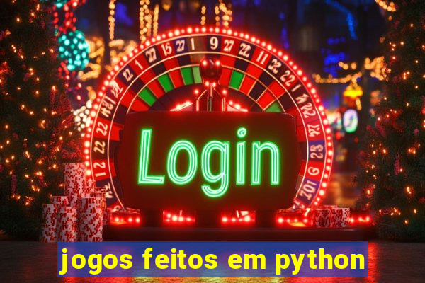 jogos feitos em python